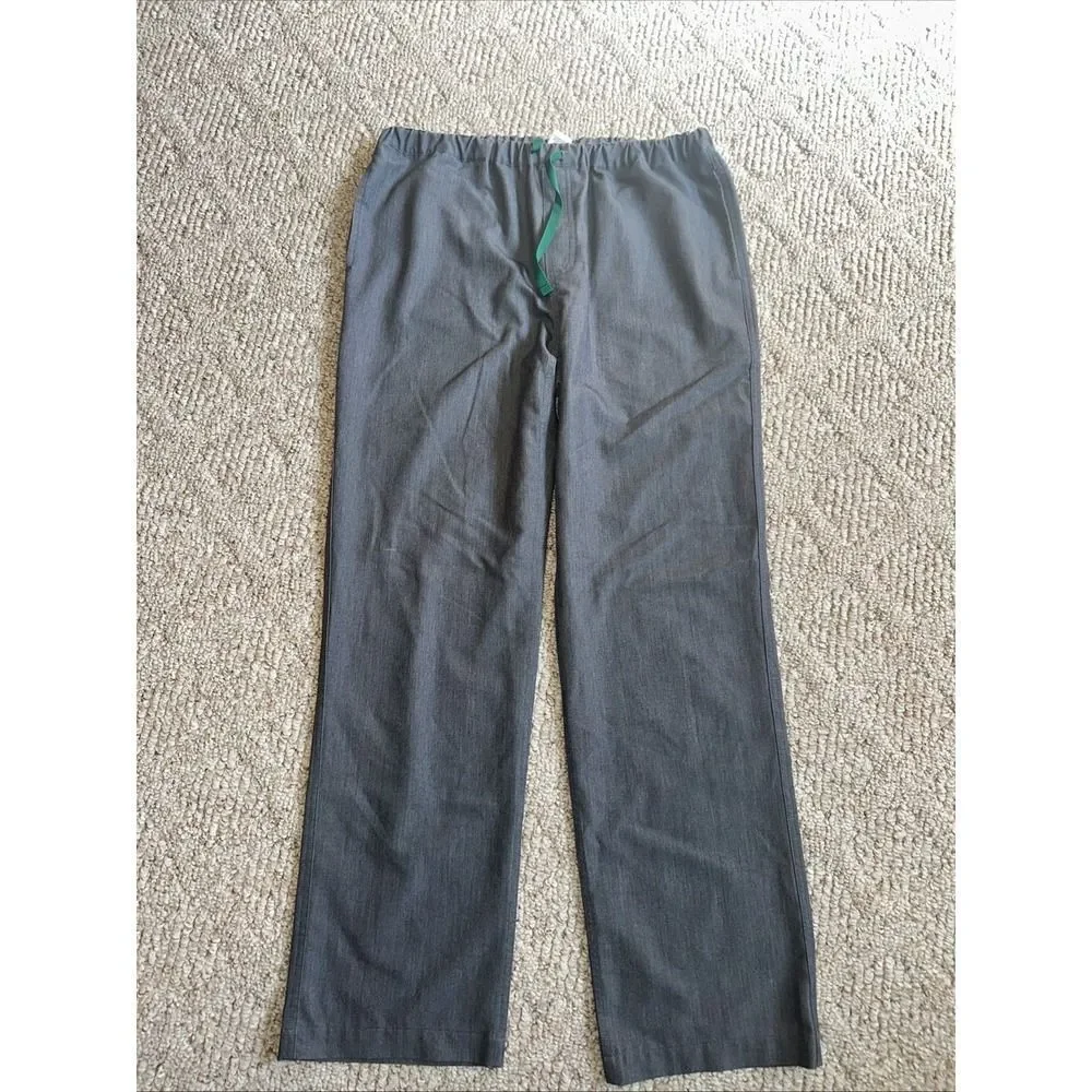 Figs Technical Collection Pants Mens Medium Gray Scrubs Stretch Drawstring Work‎